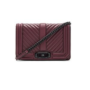 Rebecca Minkoff Chevron Quilted Love Crossbody